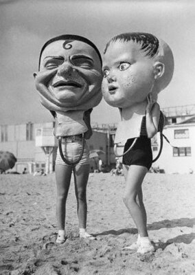 Big Heads on The Beach