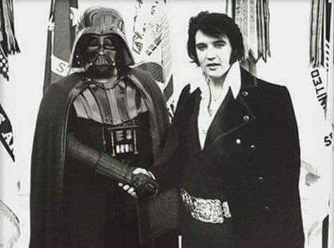 Darth Vader and Elvis Presley